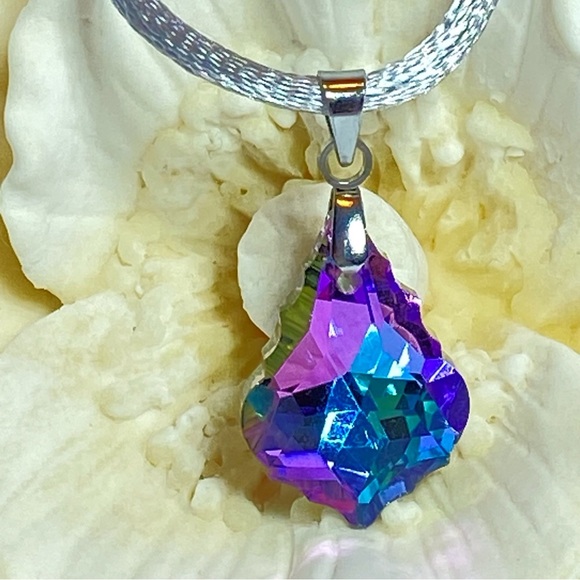 Elegant Purple and Blue drop Pendant car charm - Picture 2 of 8